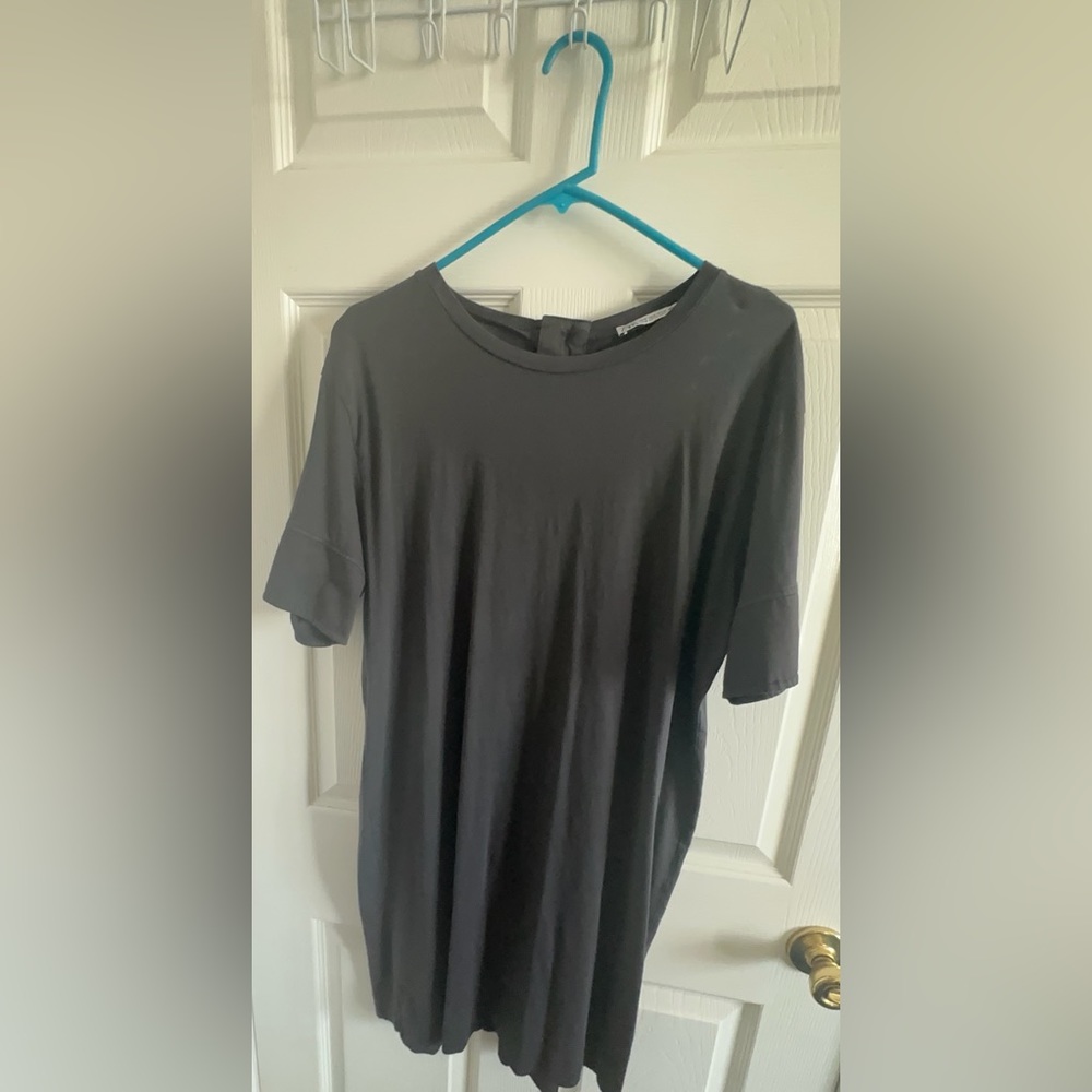 New! Chic Grey Zara Shirt Dress - Never Worn - Medium Size